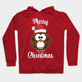 Merry Christmas Cute Owl Hoodie